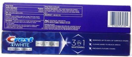 2 Count Crest 3D White 3in1 Whitening Ultra Vivid Mint Toothpaste 5.3oz BB 10-22 image 2
