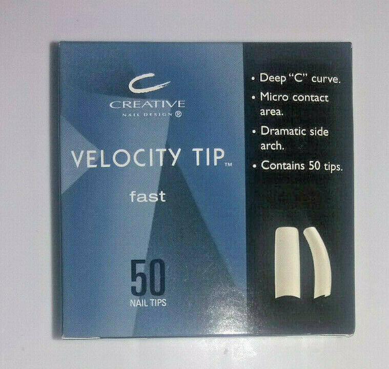 CND Velocity Tip Fast (2 colors) Nail Size #1-10, 50 Refill