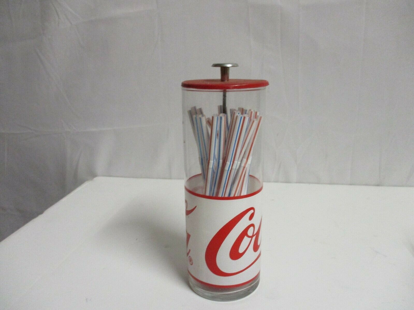 Vintage Coca Cola Straw Dispenser Glass and similar items