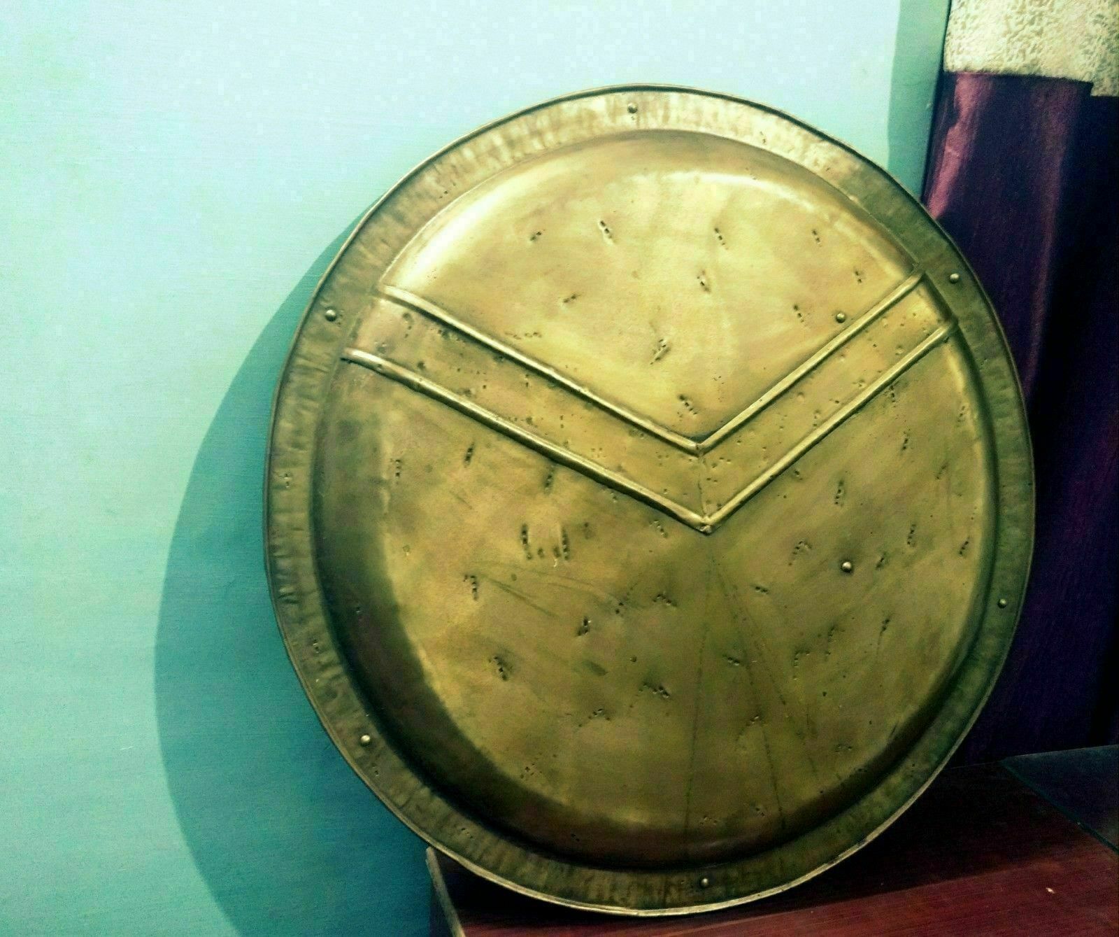 Spartan Decorative Shield 300 Movie Shield 30 inches Shield Brass finish