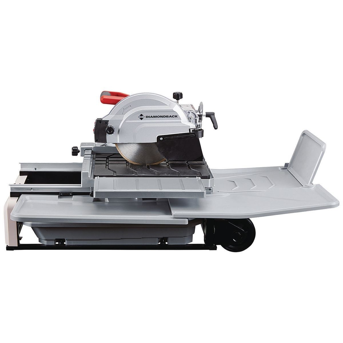 DIAMONDBACK 10 In. 2.4 HP Heavy Duty Wet Tile Saw With Sliding Table