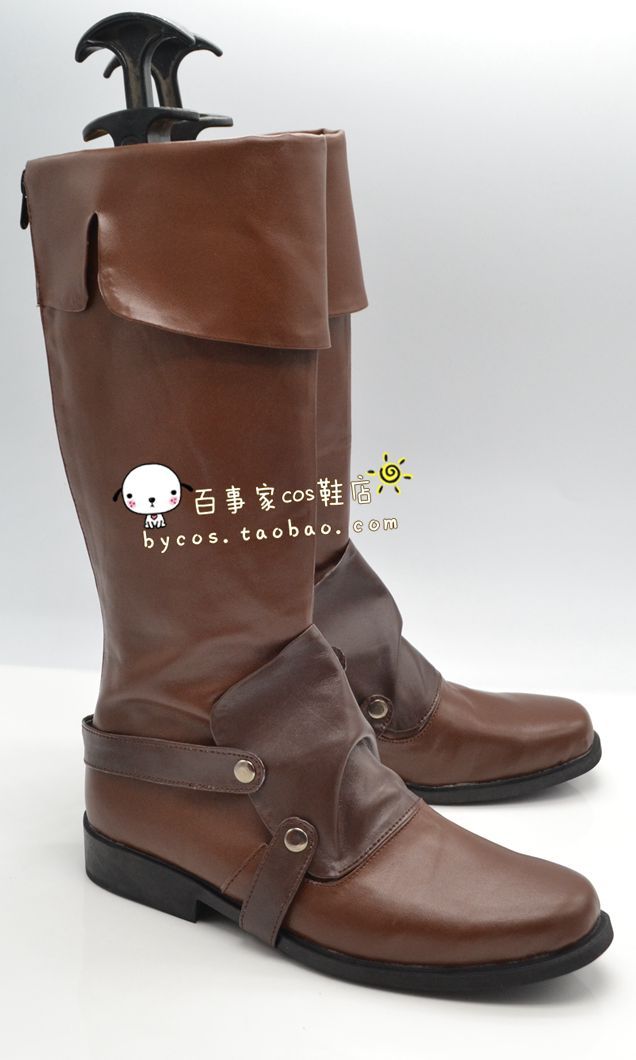 Tangled Rapunzel Flynn Rider pu leather ver cos Cosplay Shoes Boots