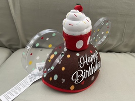 Disney Parks Happy Birthday Cupcake Mickey Mouse Ears Hat NEW image 3