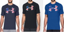 Under Armour Mens American Big Flag Logo USA T-Shirt  - XL & Large - NWT - $24.99