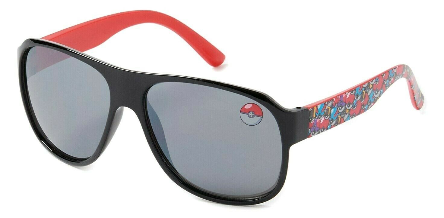POKEMON POKEBALL Kids Age 3+ 100% UV Shatter Resistant Mirror Sunglasses NWT