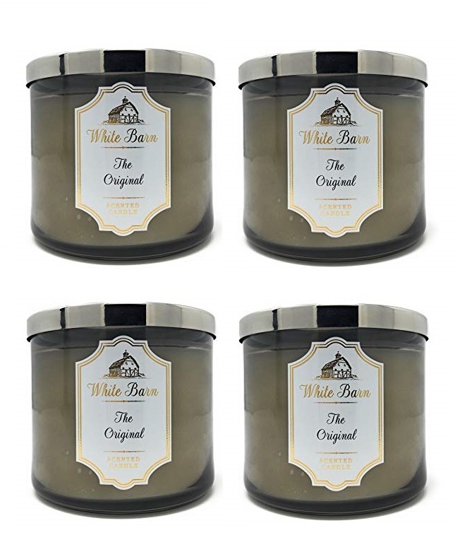 4 White Barn The Original 3 Wick Scented Jar Candle Vetiver Pepper