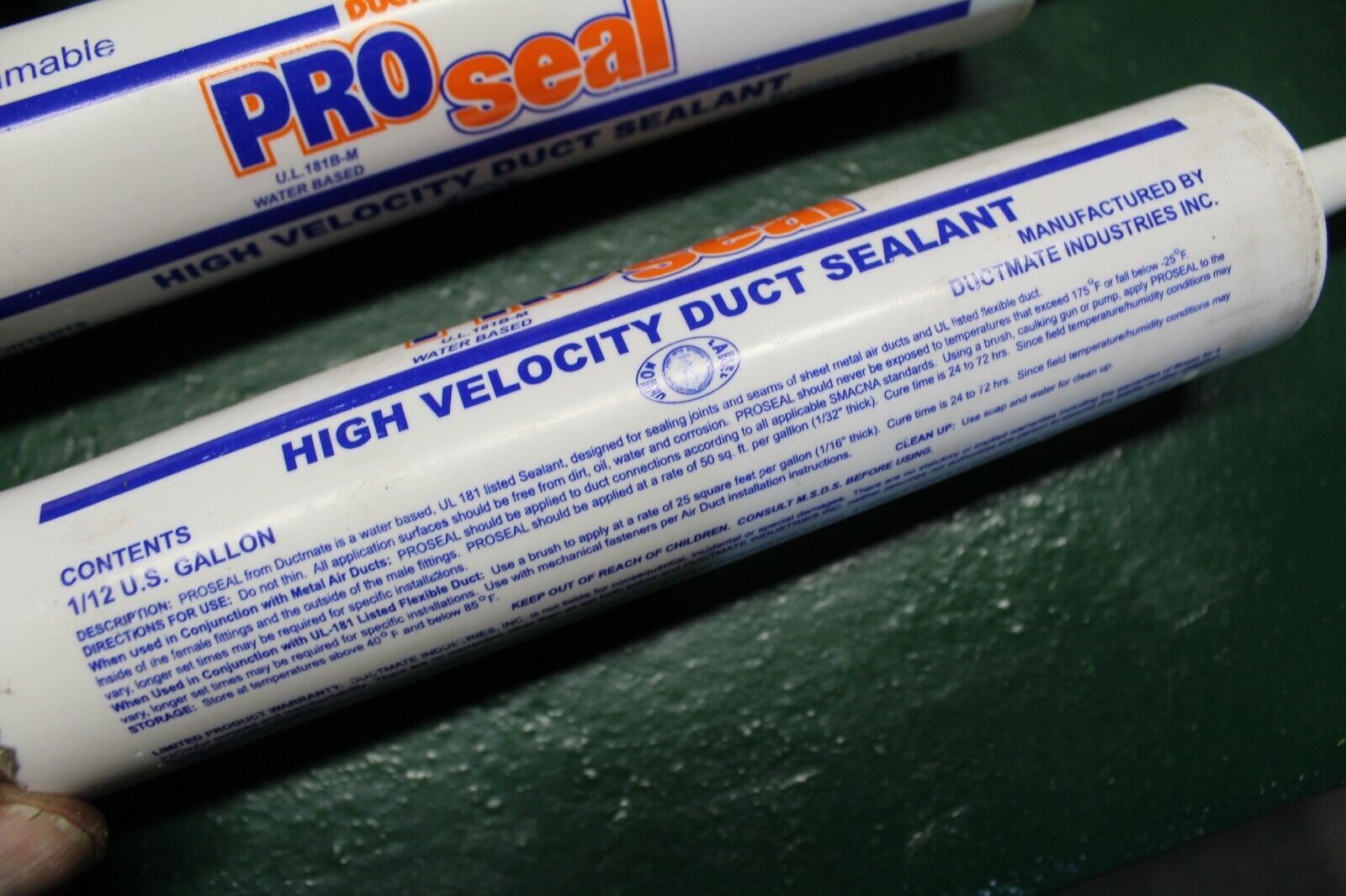 2PK Ductmate Pro Seal High Velocity Duct Sealant Non Flammable 1/12 U