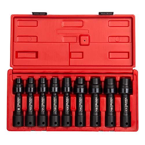 Sunex Tools 1/2" Dr. 9 Pc. Metric 12pt Driveline Socket Set 2695 NEW
