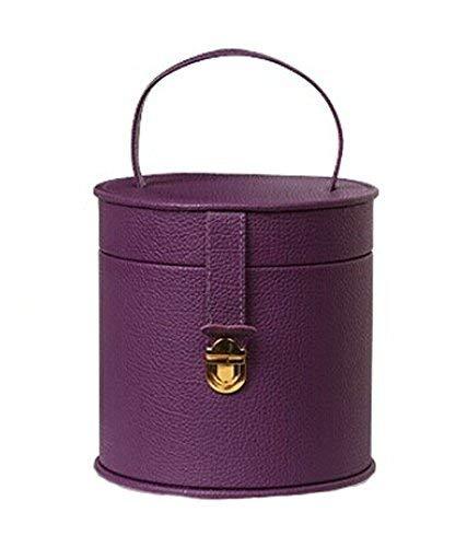 PANDA SUPERSTORE Elegant Cylinder-Shaped Portable Carrying Jewelry Storage Box P