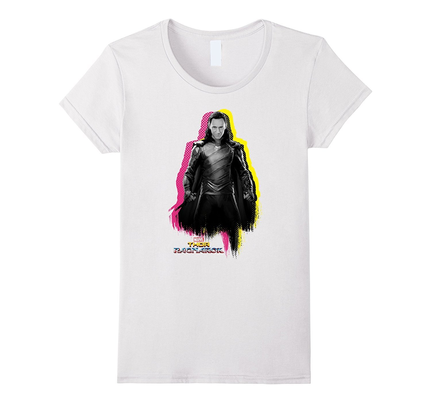 Image of Marvel Thor Ragnarok Loki Silhouetted Color Pop T-Shirt Women