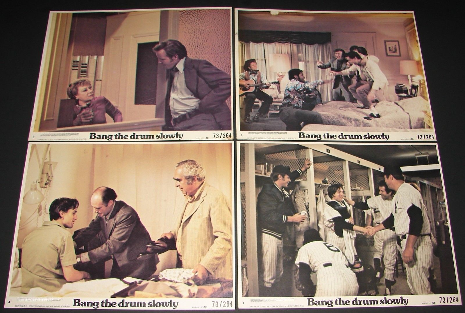 Primary image for 4 1973 John Hancock Movie BANG THE DRUM SLOWLY 8x10 Lobby Cards Robert De Niro