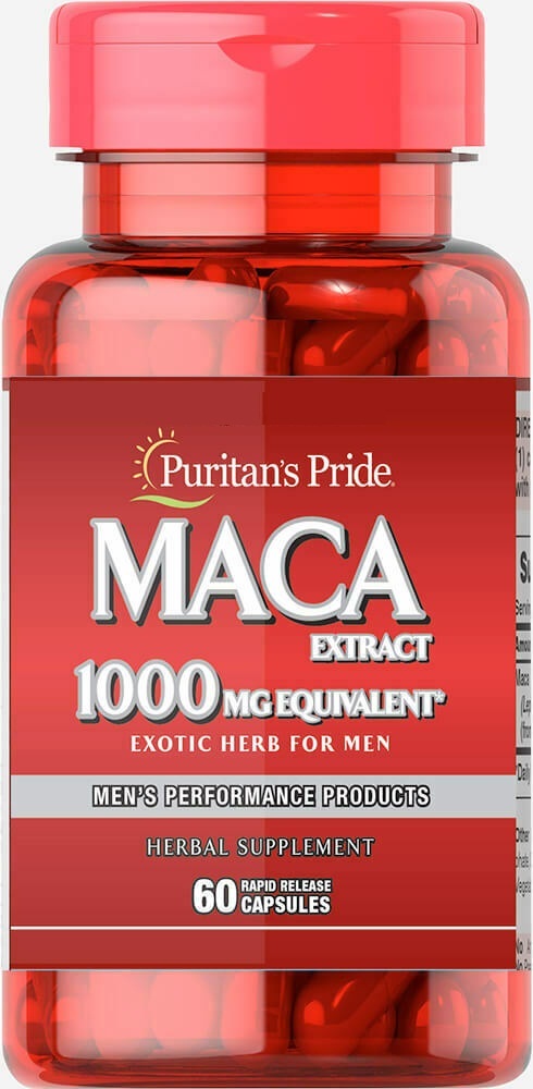 Puritans Pride Maca 1000 Mg Exotic Herb For Men 60 Capsules Vitamins And Lifestyle Supplements 6622