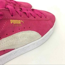 PUMA Fuchsia Leather Suede Classic Sneakers Size 6 World Shipping - $24.74