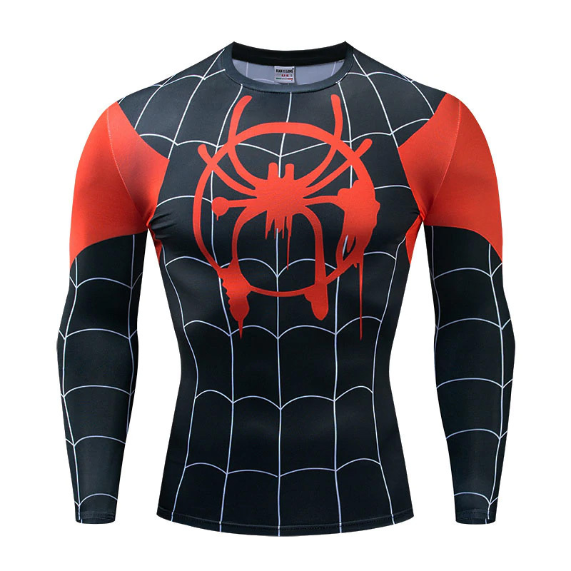 Miles Morales Spider-man Into the Spider-Verse Compression Fitted T-Shirt - T-Shirts