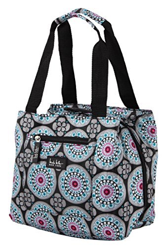 Nicole Miller of New York Insulated Lunch Cooler 11 Lunch Tote (Kaleidoscope Bla