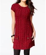Style &amp; Co Short Sleeve Cable Knit Tunic Sweater Dress Size XLarge - $21.50