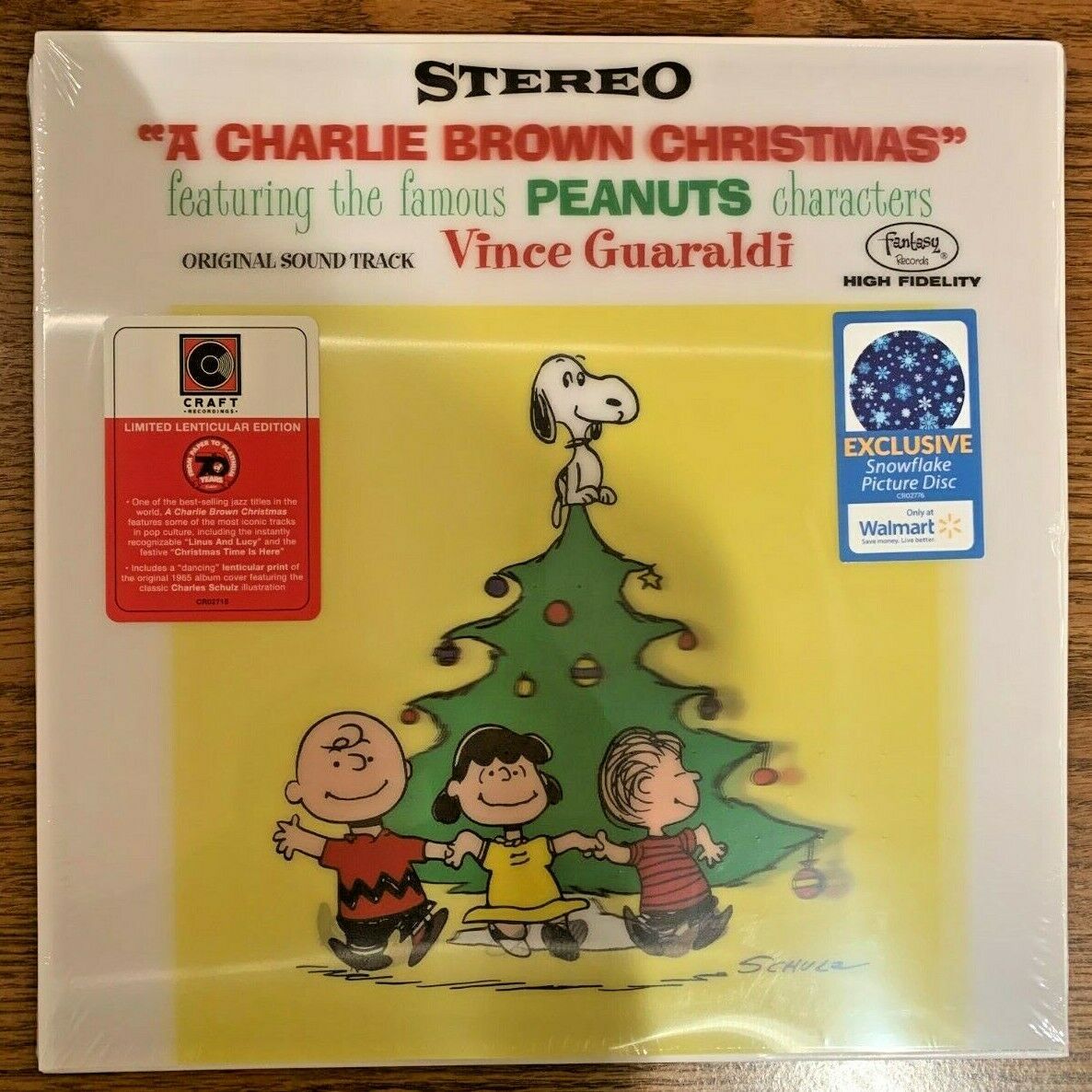 A Charlie Brown Christmas LTD Lenticular Edition Snowflake Vinyl LP