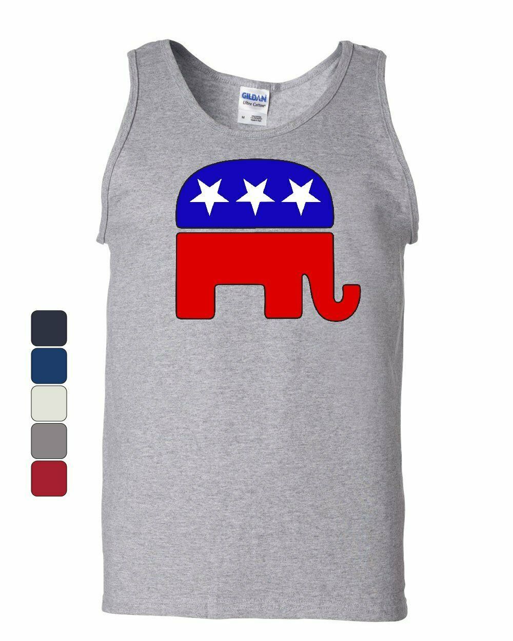 Republican Party Elephant Logo Tank Top Political Conservative Sleeveless