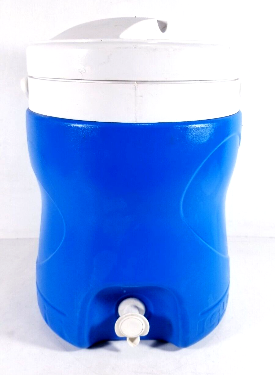 Igloo Water Cooler Dispenser Jug 2 Gallon Blue with Handle and Spigot