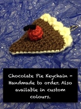 Handmade To Order - Chocolate Pie Keychain - $63.78