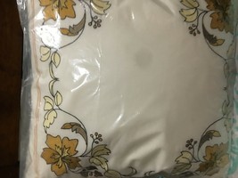 Waverly "Felicite Persimmon Emboridery Deco Pillow" 18"sq Reversible Ticking New - $51.72