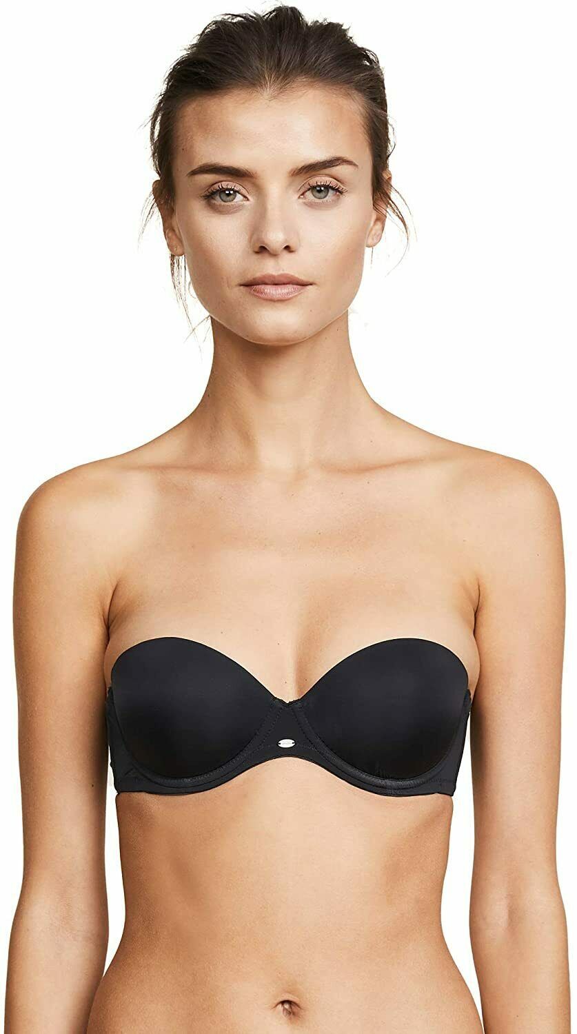 Calvin Klein Black Naked Glamour Strapless Underwire Push Up Bra Us B Uk B Bras Bra Sets