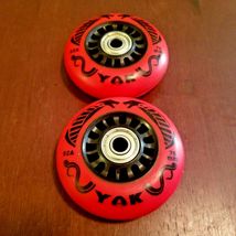 4x 76mm OUTDOOR Inline Skate Wheels with Bearings-rollerblade hockey agg... - $39.99