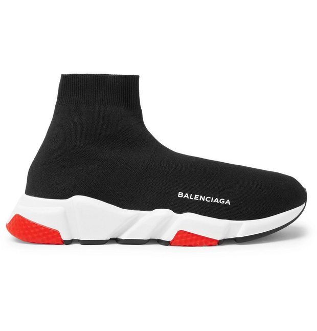 Woman Man Balenciaga Speed Trainer Sock sneakers shoes Runner BLACK ...