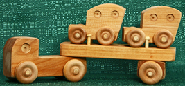Handmade Wood Toy Mini Car Carrier
