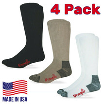 4 Pairs Wrangler Riggs Mens Non-Binding Cotton Cushion Work Boot Warm Socks - $19.99