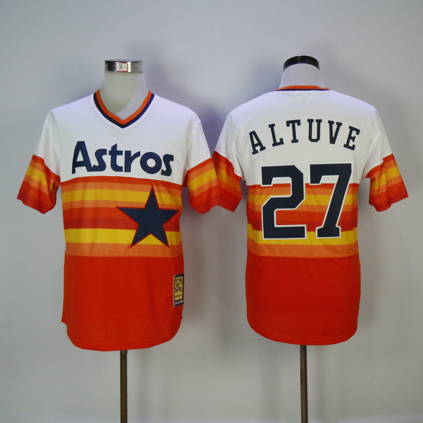Men's Women's Youth Houston Astros Jose Altuve Orange Throwback Jerseys