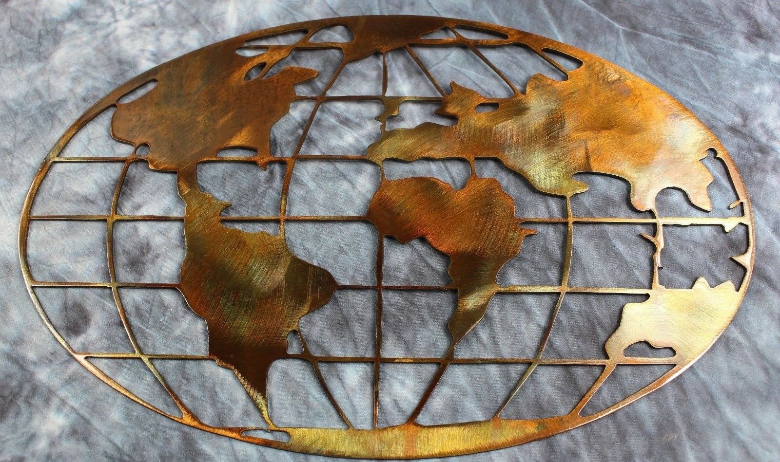 World Map - Metal Wall Art - Copper 40" - $179.98