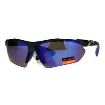 Xloop Sports Sunglasses Mens Half Rim Wrap Around Shades UV 400 - $10.95
