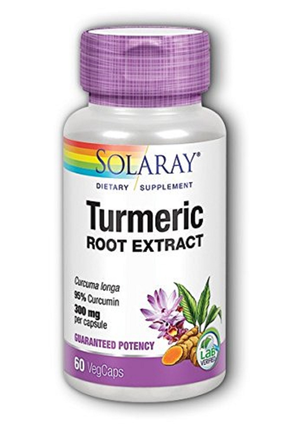 Solaray, Turmeric Extract 300 mg, 60 Vegetarian Capsules