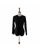 Patagonia Womens Capilene Long Sleeve Shirt Black M Medium - $23.99