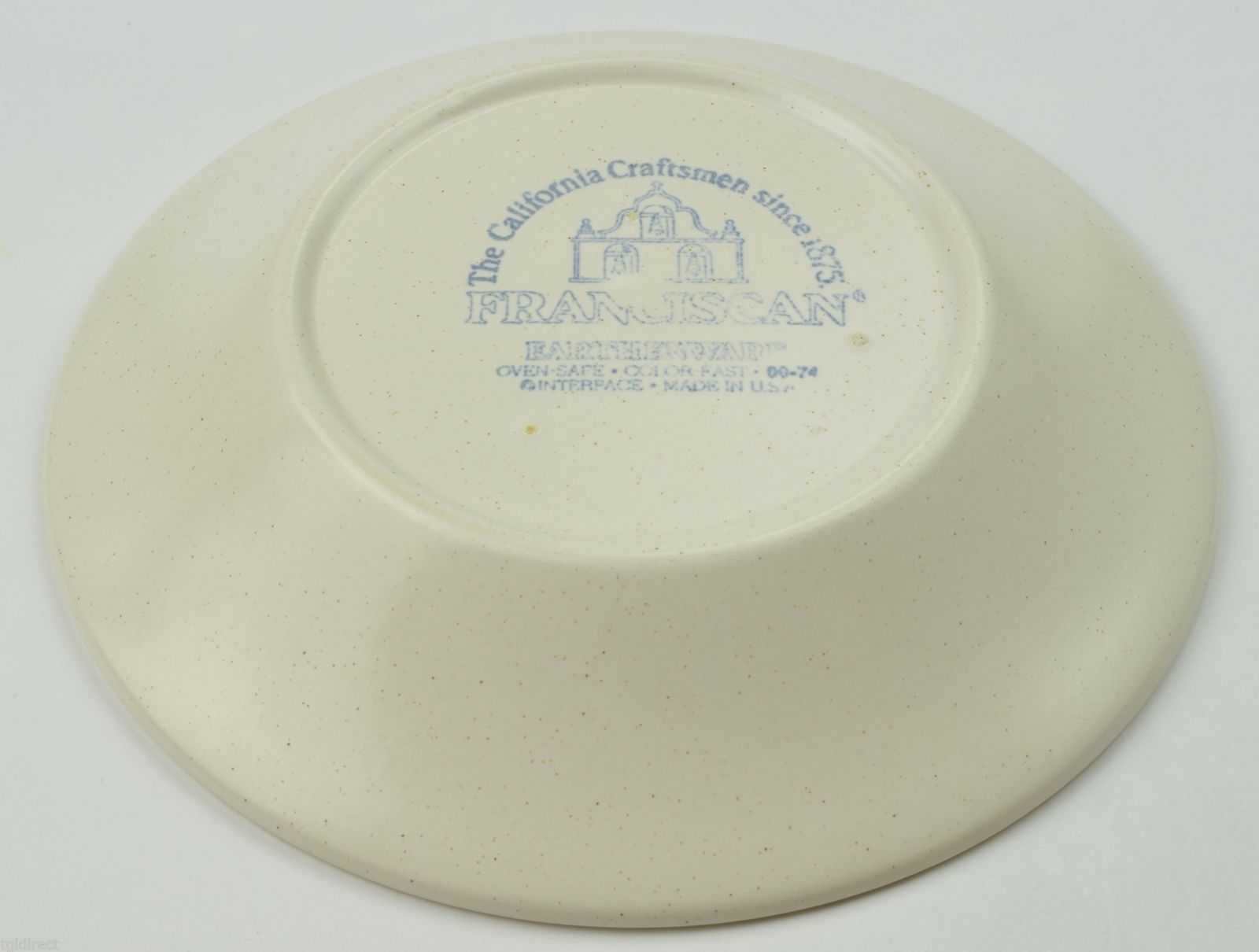 Franciscan Hacienda Gold Geometric Design White Saucer