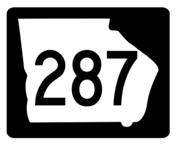 Georgia State Route 287 Sticker R3951 Highway Sign - $1.45+