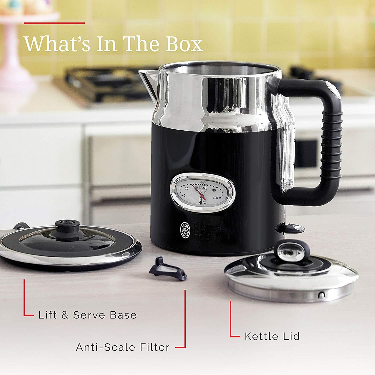 1.7L Premium Stainless Steel Electric Kettle Water Temperature Gauge