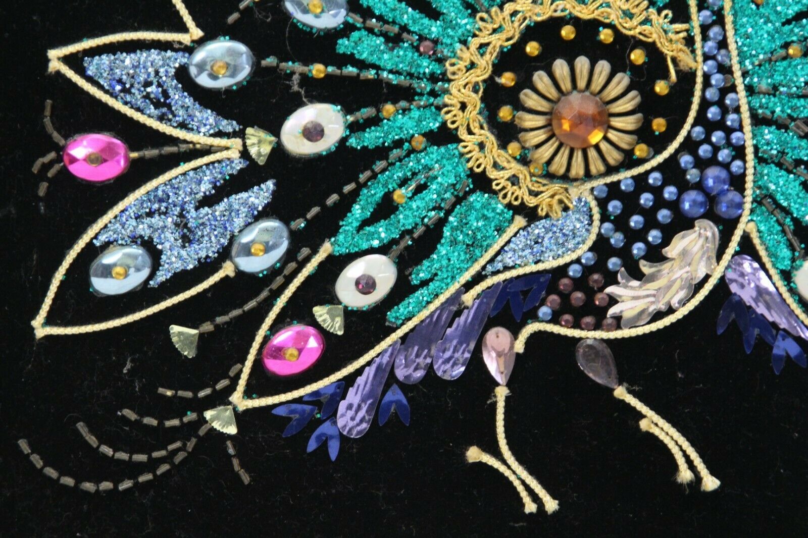 Peacock Gravel Bejeweled String Art 1968 17