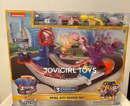 Paw Patrol Total City Rescue Playset Includes 4 Vehicles !! New - $44.50