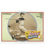 1992 Upper Deck Heroes Of Baseball Ted Williams Wax Box Card 5 X 7 500 Home Run - $2.00
