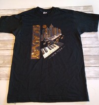 VTG SS New York City Broadway Black T Shirt Fruit Of the Loom Jay Graphi... - $14.84