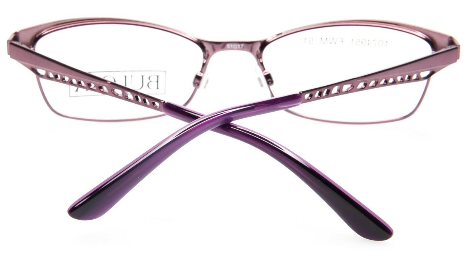 NEW BULOVA PETRA VIOLET EYEGLASSES GLASSES WOMEN's METAL FRAME 5117