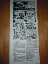 Gillette Razor Blades Fire At Sea Cartoon Print Magazine Advertisement 1947 - $6.99