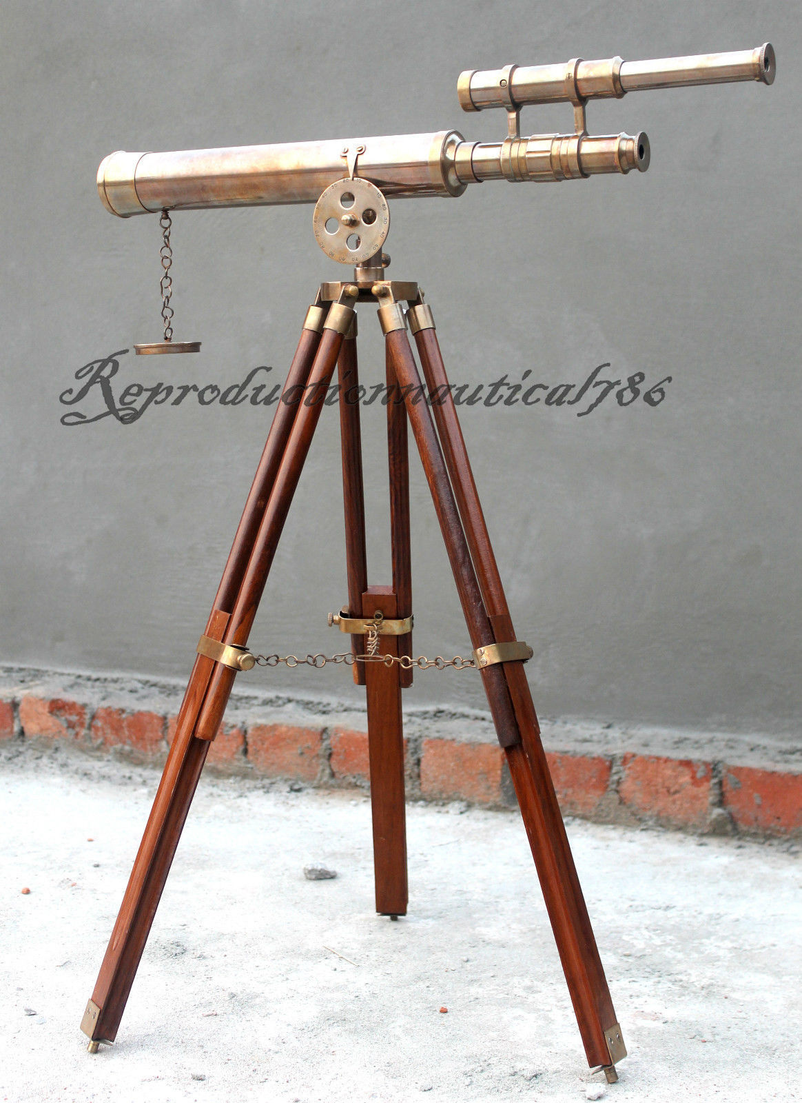 Antique Solid Brass Scope Vintage Spy Glass Maritime Telescope With ...