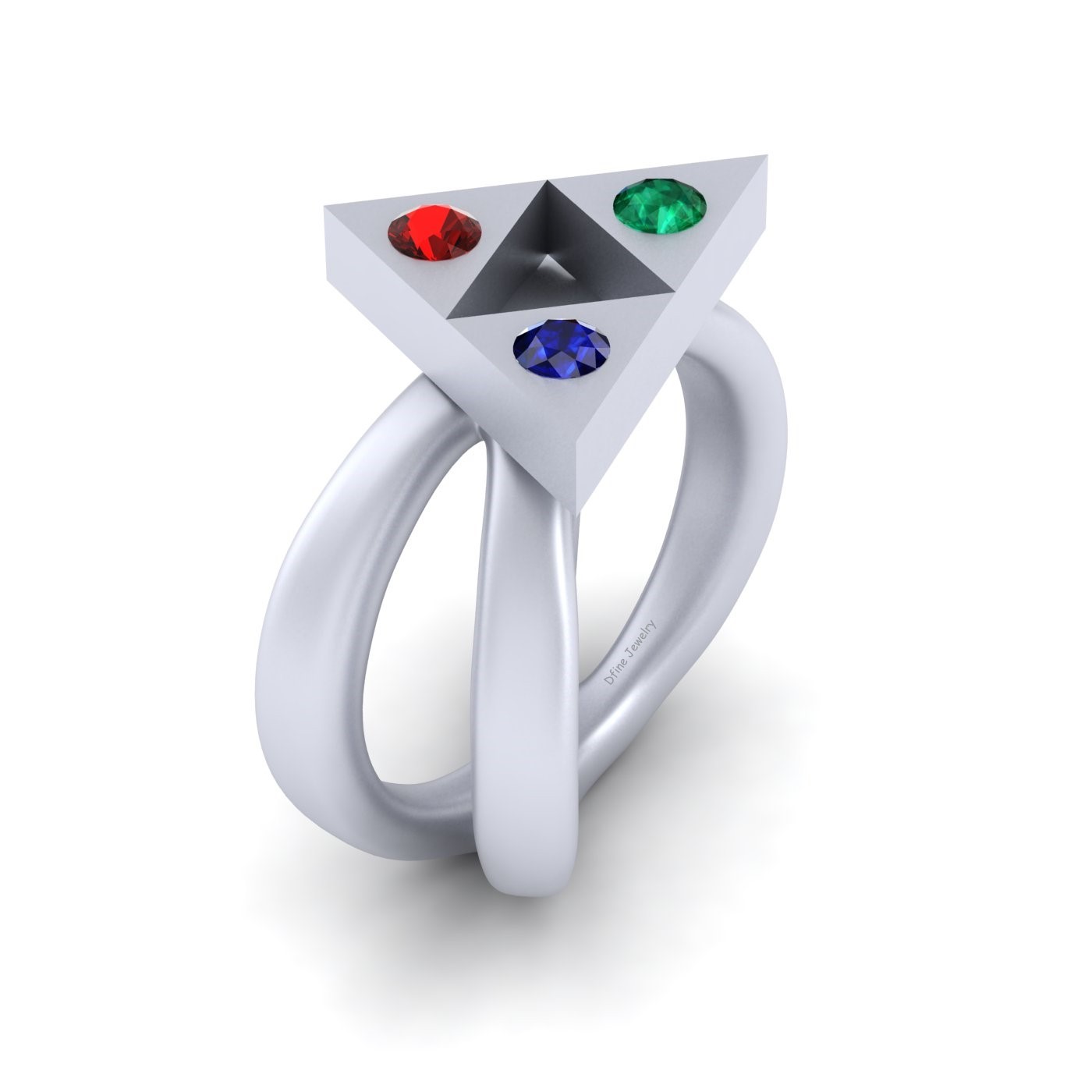 Solid 925 Sterling Silver The Legend Of Zelda Hyrule Ring Zelda Engagement Ring