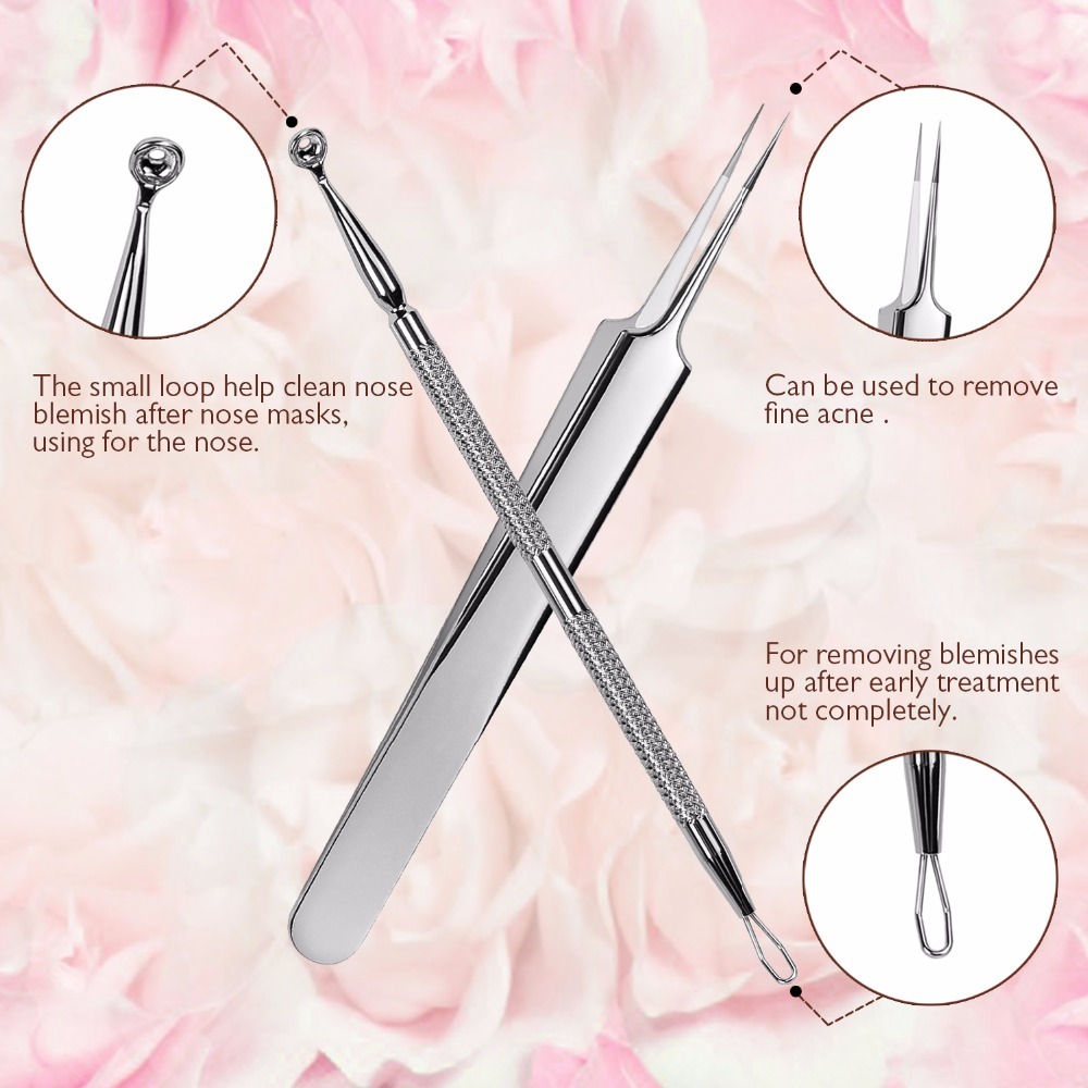 BESTOPE Blackhead Remover Pimple Comedone Extractor Tool Best Acne