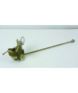 Solid Brass Angel Playing Horn Candle Snuffer  9 1/2&quot; long - $14.01