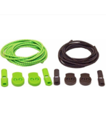 Elastic No Tie Shoelaces for Adults and Children (2-Pack) Green and Black - $7.99