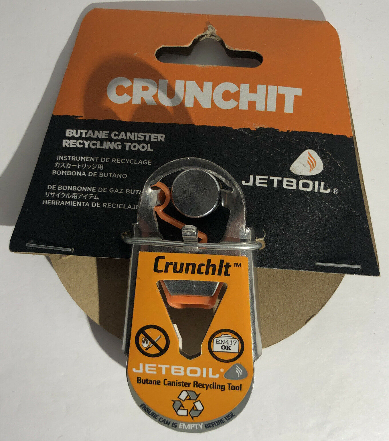 JETBOIL CRUNCHIT FUEL CANISTER RECYCLING TOOL